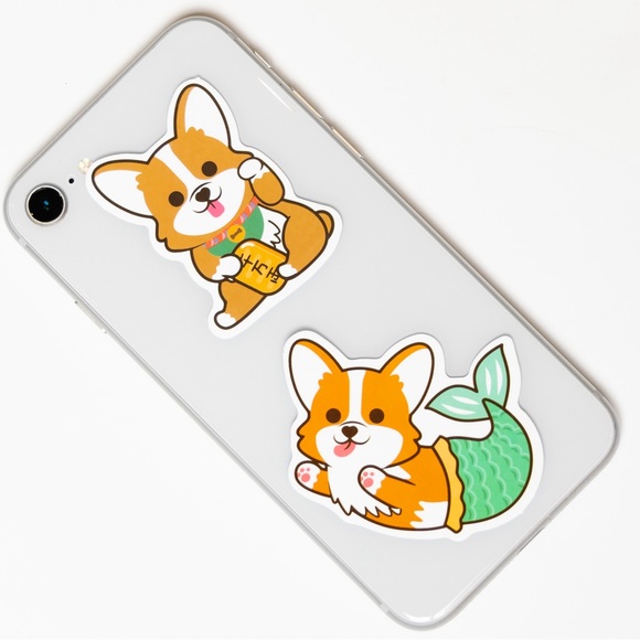 16 pcs Pet Dog Corgi Vinyl stickers decals - Picture 2 of 3